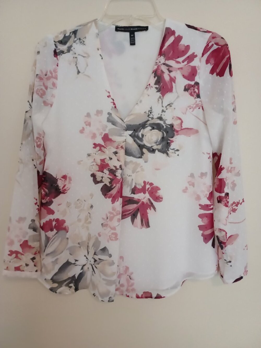WHBM Like New Floral Top, Size 0P